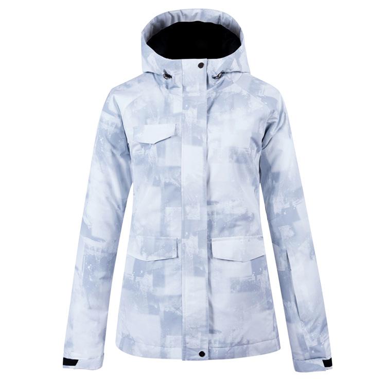 Зимний лыжный костюм для женщин, толстая теплая лыжная куртка, водонепроницаемое ветрозащитное пальто для катания на лыжах и сноуборде