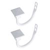 1 Pair(2 ) Curtain Tieback Metal Drapery Hold Back Hooks Stylish , White