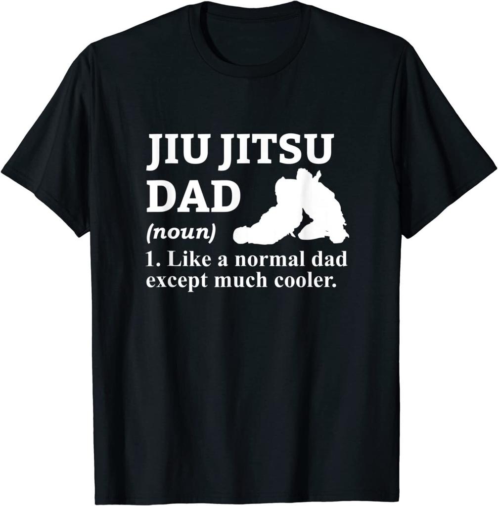 Jiu Jitsu Dad Definition Brazilian Jiu Jitsu Black Cotton T-Shirt S-5XL