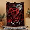 Custom Name Personalized The Evil Dead Print Blanket, Home Decor, Bedroom, Sofa, Camping, Couch, Gifts for Birthday Christmas