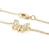 [J0158] - White Gold 'Butterfly' Gold Plated Bracelet - 12x10 Mm