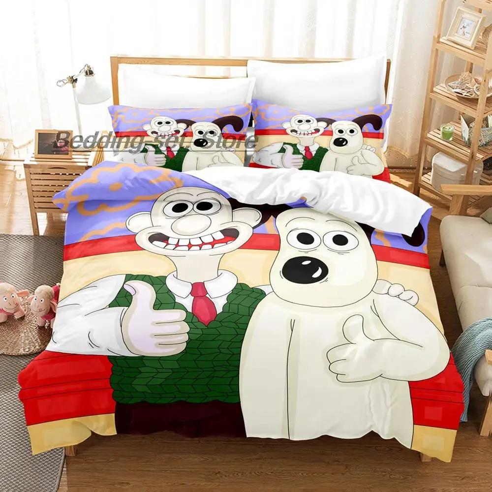 Kawaii Gromit Bedding Collection Single Twin Full Queen King Size Bed Collection Aldult Kid Bedroom Duvetcover Collections Print Anime With Bed Lin