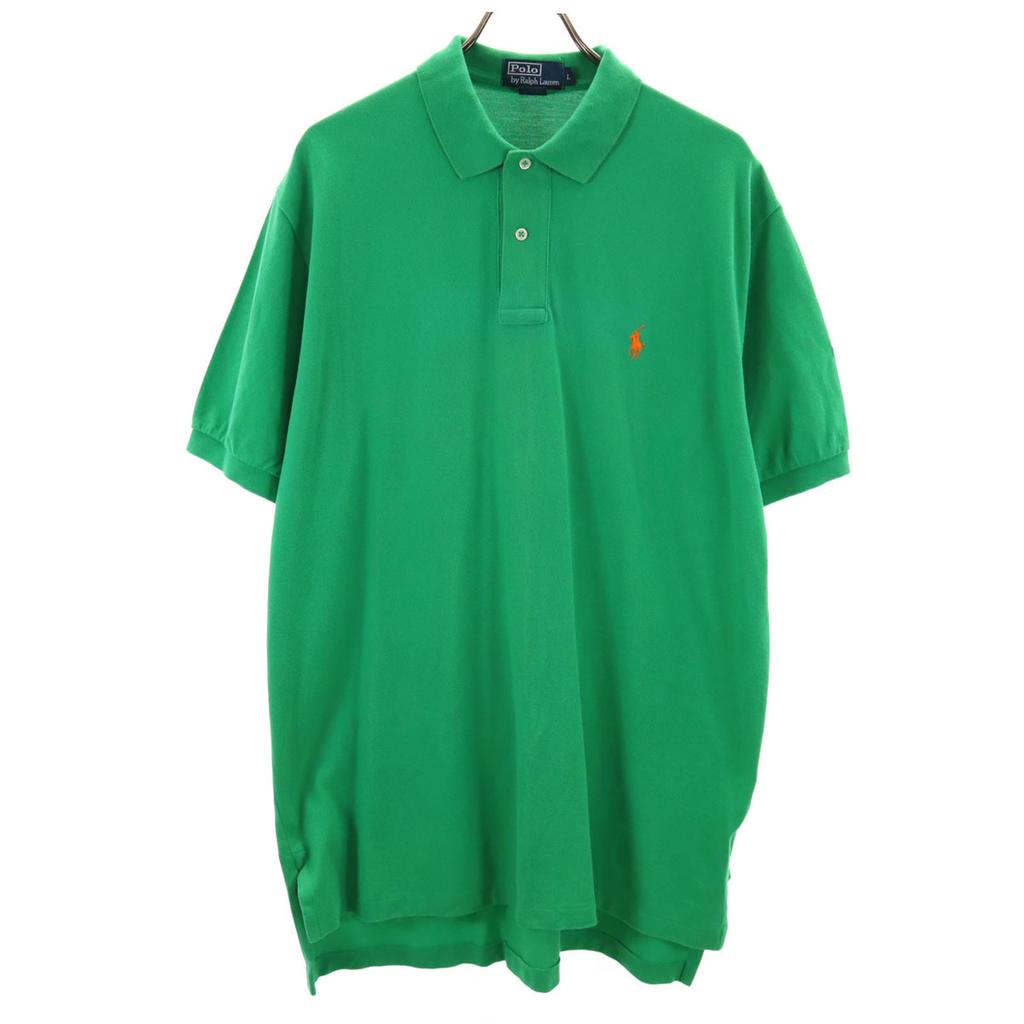Polo by Ralph Lauren Short Sleeve Polo Shirt L Green Fawn Men's Used