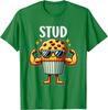 Stud Muffin Funny Muscle Food Pun Graphic Tee for Men Boys Casual Daily T-Shirt