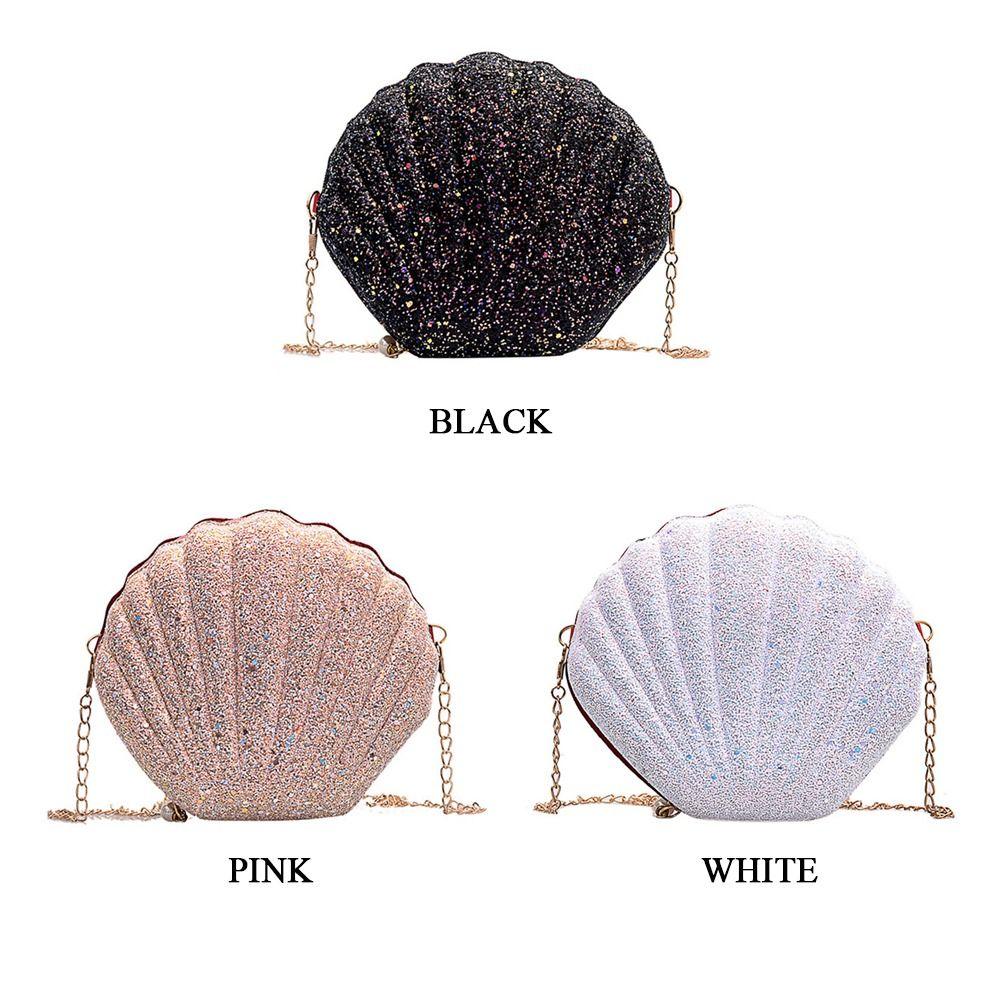 Сумка для телефона на молнии с блестками, маленькая сумка через плечо, сумки через плечо, сумка-ракушка