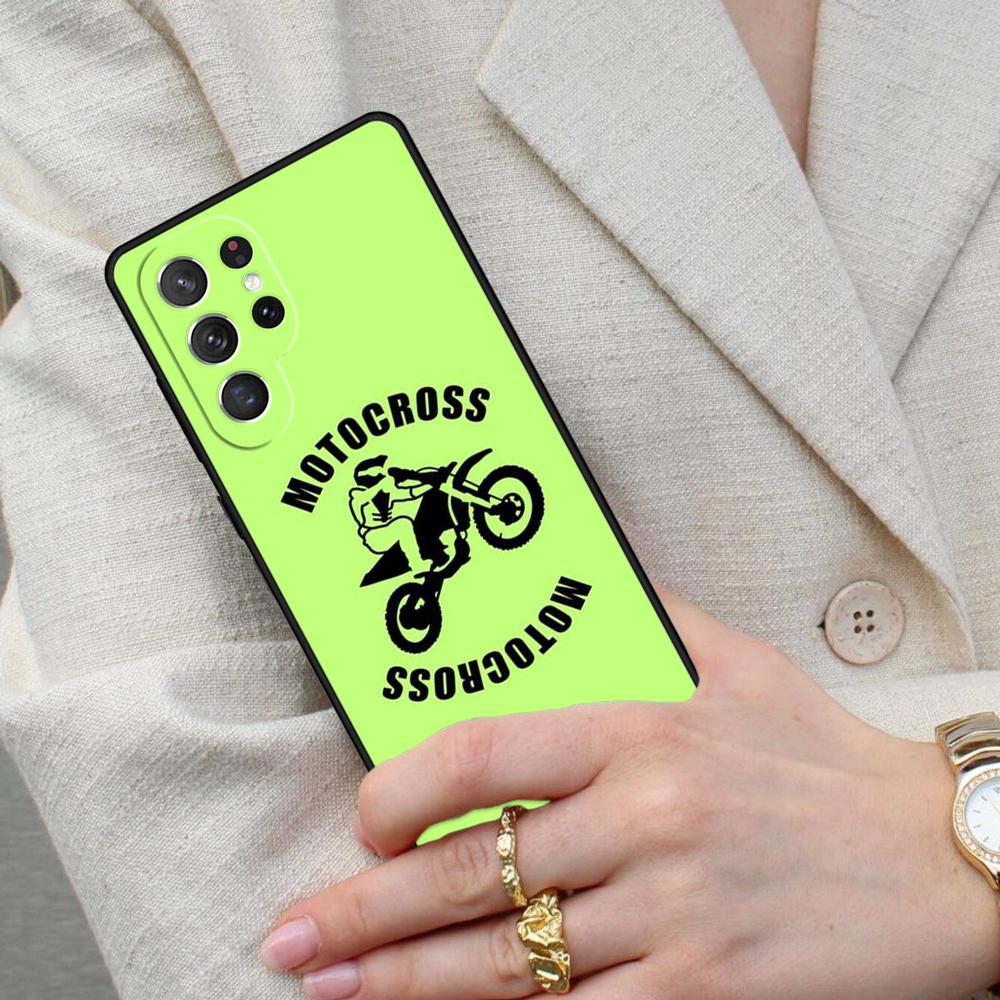 Moto Bike Motocross PATTERN Cell Phone Case for Samsung Galaxy S26 Ultra S25 S24 S23 S22 S21 S20 Note10 Cover