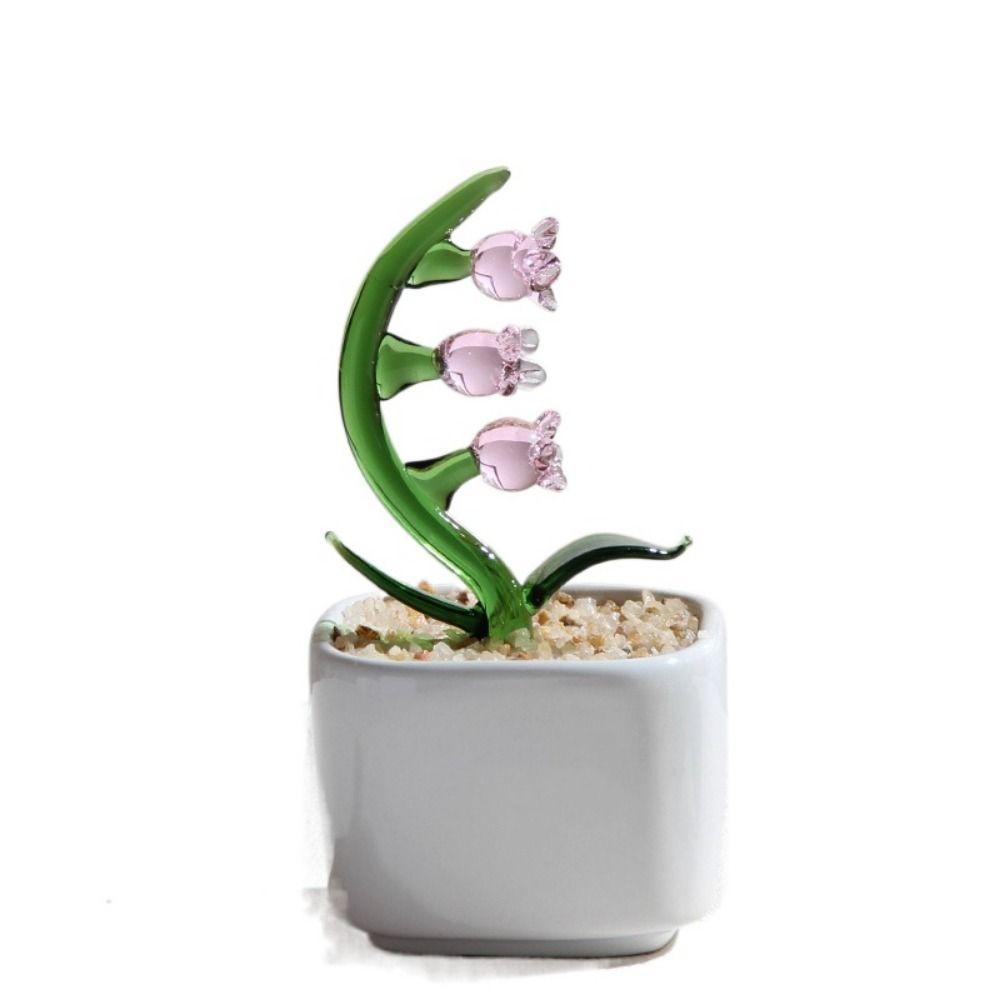 Творческий ручной работы стеклянные горшки для растений цветочный орнамент плоское дно милый мини бонсай яркий портативный стеклянный букет статуэтка для дома