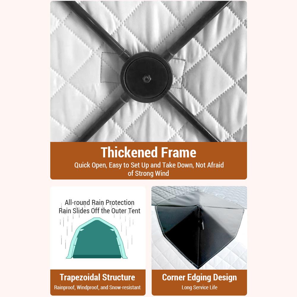 Палатка для зимней рыбалки на открытом воздухе, изолированная, утолщенная, быстрая установка, палатка для зимней рыбалки на 5-8 человек