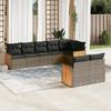 VidaXL Garden Lounge Set with Cushions 8 Pcs, Patio Sofas, Patio Furniture Set, Outdoor Furniture, Grey 3227831