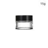 Plastic Empty Jars With Black Lids Canister Face Cream Container Storage Box Portable Travel Bottle Home Supply Makeup Tool
