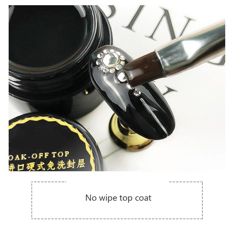 1 шт., верхний слой без протирания, суперсильный клей, 4 в 1, прозрачный гель-лак для ногтей, украшения для дизайна ногтей, кристалл, липкий