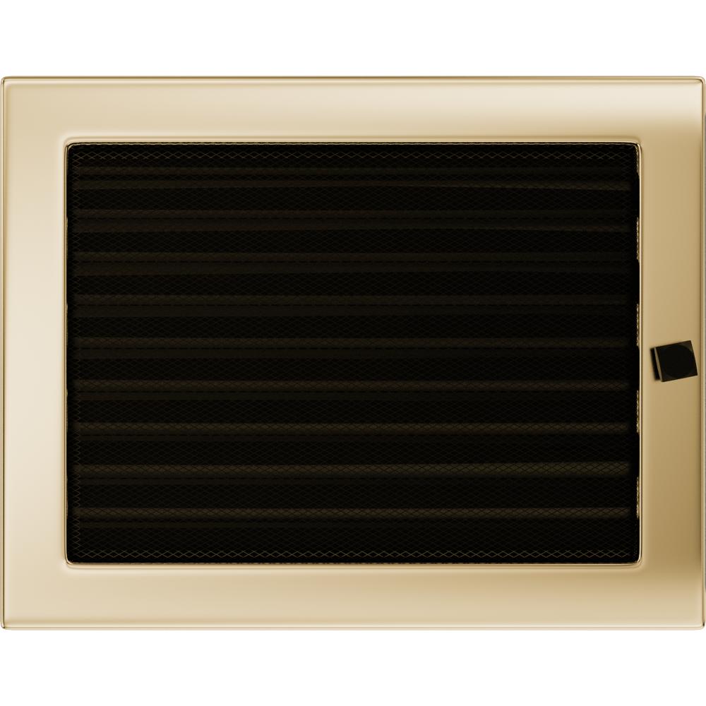 Вентиляционная крышка 22х30 позолоченная с жалюзи