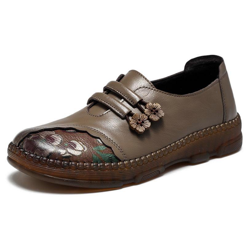 2023 модная женская обувь, лоферы из натуральной кожи, женская повседневная обувь, мягкая удобная обувь для мам, женская нескользящая обувь на плоской подошве