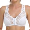 Ветер Большой Размер Без Косточек Бюстгальтер Нижнее Белье Женский Кружевной Прозрачный Тонкий Бюстгальтер Застежка Спереди