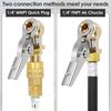 2Pcs Closed Ball Tire 1/4inch FNPT Durable Closed Flow Tire Inflator Air Car Tire Air Chuck Inflator Pump Valve Connector