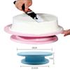 Plastic Cake Turntable Decoration Turntable 360° Anti Slip Edge Kitchen Baking Tool Decorative Cake Bracket Accessory