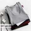 Men's Plus Size Breathable Stretch Tank Top - Trendy Solid Color Sports Vest
