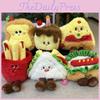 Toast French Fries Sandwich Cake Plush Toy Pendant For Children And Teens Gift