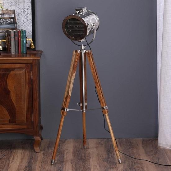 Vintage Spot Light Tripod Floor Lamp for Living Room, Bedroom, Home, Office, Reels Shoot, Cinema