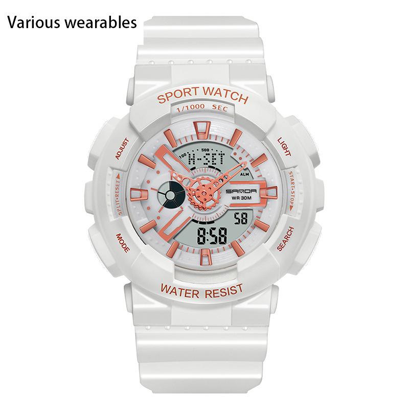 Корейская мода тренд микро бизнес светящиеся электронные спортивные модные студенческие корейские конфеты детские парные часы