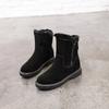 New Winter Boots Women Ankle Boots Warm Plush Winter Woman Shoes Plus Velvet Side Zipper Short Boots Botas