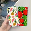 UP19 Cartoon Fruit Watermelon Transparent Phone Case for Motorola Moto G7 G8 G9 G84 G85 G73 G24 G15 Z2 Play Power Plus