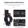 TOSUOD Bike Phone Holder Aluminum Alloy Adjustable 360 Rotation Bicycle Motorcycle Phone Mount Five Claws Mechanical Telescopic Cycling Accessories