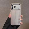 Чехлы для телефона из алюминиевого сплава для iPhone 18 17 16 15 14 Pro Max, 3D гофрированная полоса сзади, роскошная крышка для багажа в бизнес-стиле для Rimowa