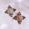 Hot Sale Fashion Trend Vintage Brooch Cross Baroque Palace Crystal Badge Clothing Dress Up