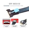 Xiwai MCIO SAS Папа к Slimline 8i Папа Мини Cool Edge IO Удлинитель Ножки SFF-8654 4.0 74-контактный PCI-E 74-контактный PCI-E 5.0 Кабель, 1.15