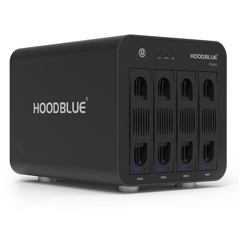 HOODBLUE DS4030 4-Bay RAID USB 3.0 External Hard Drive Enclosure