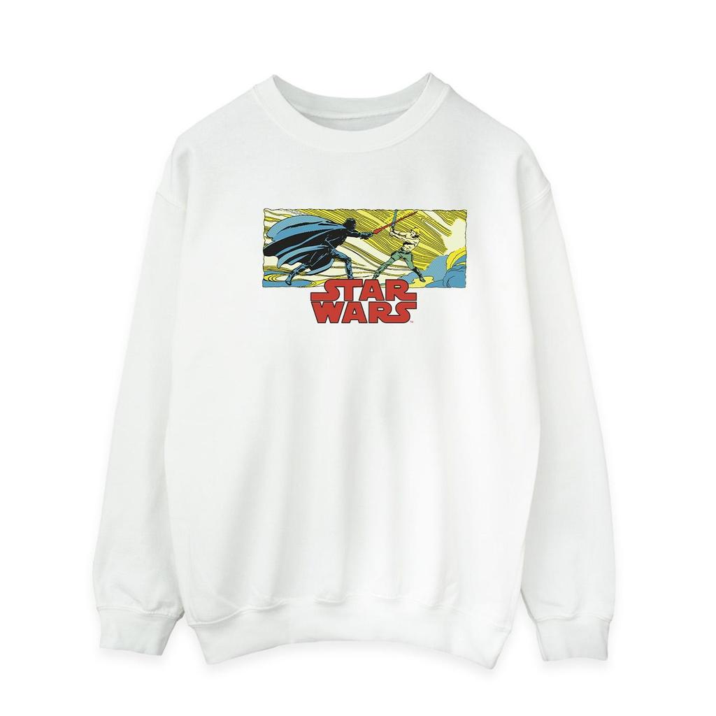 Star Wars Mens Comic Strip Luke And Vader Sweatshirt