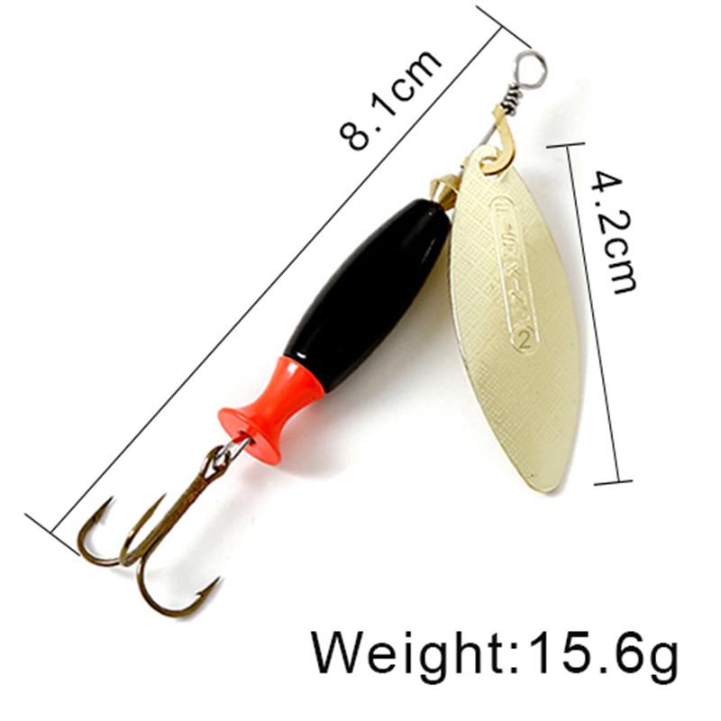 FISH KING Spinner Bait Long Cast 18 г 24 г Ложка Приманки Щука Металлическая рыболовная приманка Окунь Жесткая приманка Con Ganci