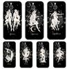 Чехол Зодиак для iPhone 16 15 14 13 12 Pro Max Чехол Прозрачный Мягкий для iPhone 11 Pro Max 7 8 Plus XS XR Чехол Coque Capas Сумки