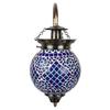 Синий мозаичный стеклянный настенный светильник - Сделанный вручную элемент домашнего декора (Пакет из 1)