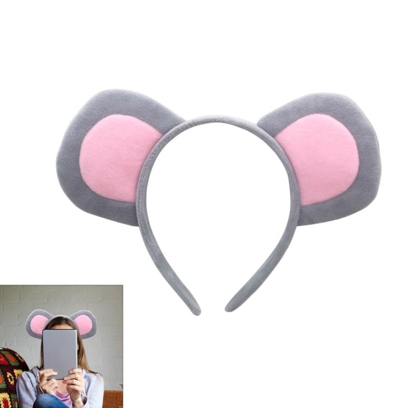 Костюм мыши на Хэллоуин, Набор для переодевания в животное, Включает ободок с ушками мыши, хвост, нос, бабочку для детской вечеринки-косплея на Хэллоуин