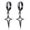 Jewelry Silver Color Ear Studs Black Women Earrings Hoop Earrings Dangle Earrings Korean Style