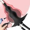 Water Spray Inflatable Anal Plug Anal Enema Cleaner Anal Expander Rear Court Pull Bead Anal Plug Adult SM Alternative Sex