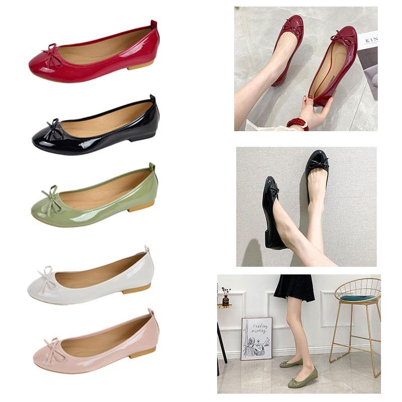 Elegant And Comfortable Ballet Flats For Women Low Heel Pure Color Soft And Gentle On Feet