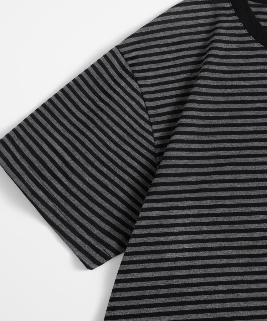 UNIONSTUDIO ( 2 шт. ) Является ли Stripe Crop Футболка с коротким рукавом ( 2 цвета )