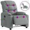VidaXL Fauteuil de Massage Inclinable Électrique, Chaise de Relaxation avec Dossier, Siège avec Accoudoirs, Fauteuil TV de 3206636