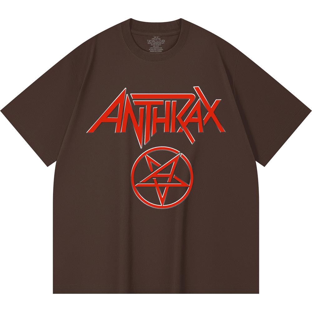 Хлопковая футболка плотностью 230 г/м² 100% Хлопок Heavy Metal Футболка с принтом рок-группы Популярная музыка Унисекс Тяжелая хлопковая футболка