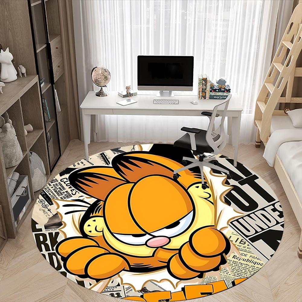 1 шт. Круглый ковер Garfield для офиса, спальни, гостиной, домашний декор, декор комнаты, Offic a1016078
