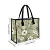 Elegant Floral Women Tote Bag Fashion Daily Casual Portable Lightweight Handbag for Shopping Commute Travel