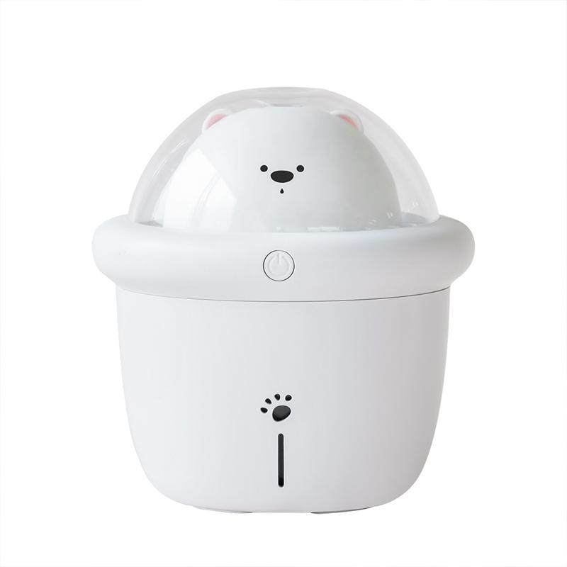 Увлажнитель воздуха Lovely Space Bear Usb, ультразвуковой крутой туманообразователь, туманообразователь со светодиодной подсветкой, 200 мл, мини-автомобиль, USB-распылитель аромата воды