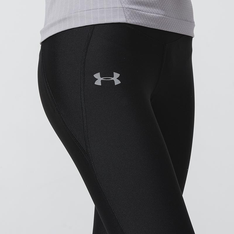 Under Armour Леггинсы для фитнеса и тренировок с сплошным логотипом, женские леггинсы, черные 1320322-001
