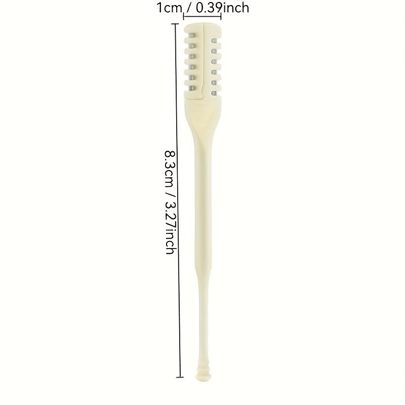 Оптовый портативный триммер для волос в носу с двумя лезвиями, безопасный ручной инструмент для ухода за лицом