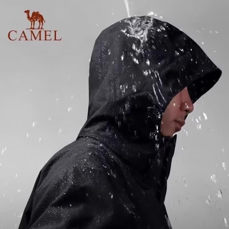 Camel Ветрозащитная водонепроницаемая куртка 3-в-1 с флисовой подкладкой