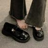 Женские туфли Мэри Джейн 2025 года, новые летние туфли из британской кожи, французская платформа, весенние и осенние туфли-лодочки, женские ретро-лоферы