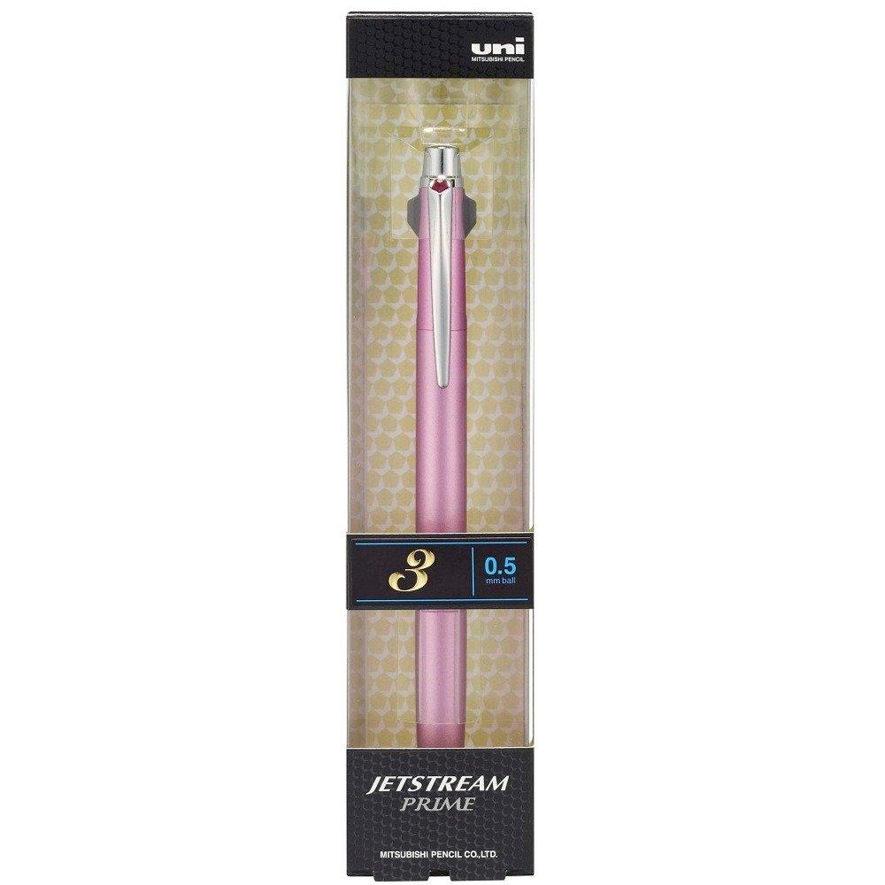 Стержень для шариковой ручки Jetstream Prime Retractable Light [Mitsubishi Pencil] 3-цветный SXE3-3000-05, Цвет Розовый, 0,5 мм